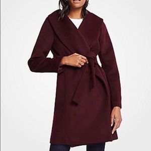 Ann Taylor Shawl Collar Wrap Coat